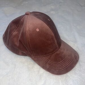 Francesca’s Pink Velvet Baseball hat